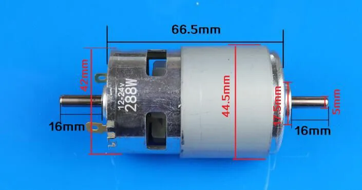 80 Вт 150 Вт 288 Вт 775 мотор 3000-12000 об/мин Мотор щетки моторы постоянного тока rs 775 двигатель для газонокосилки с двумя шариковыми подшипниками