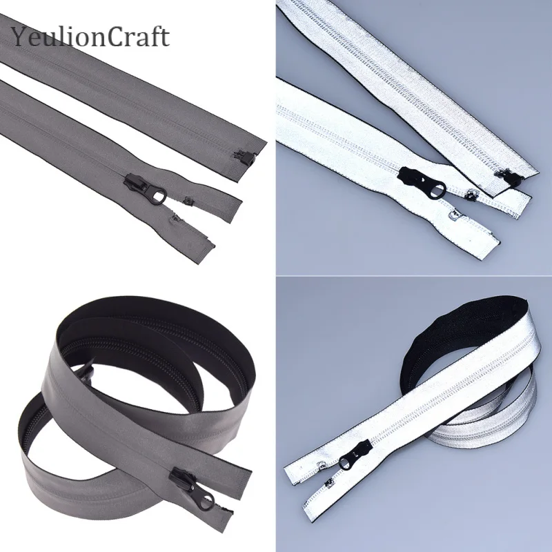 YeulionCraft 5# разъемная застежка-молния 20/40/50/60/70/80 см нейлоновые Собачьи Ошейники со светоотражающими молнии пулер набор «сделай сам» для пошива одежды, аксессуары для сумок