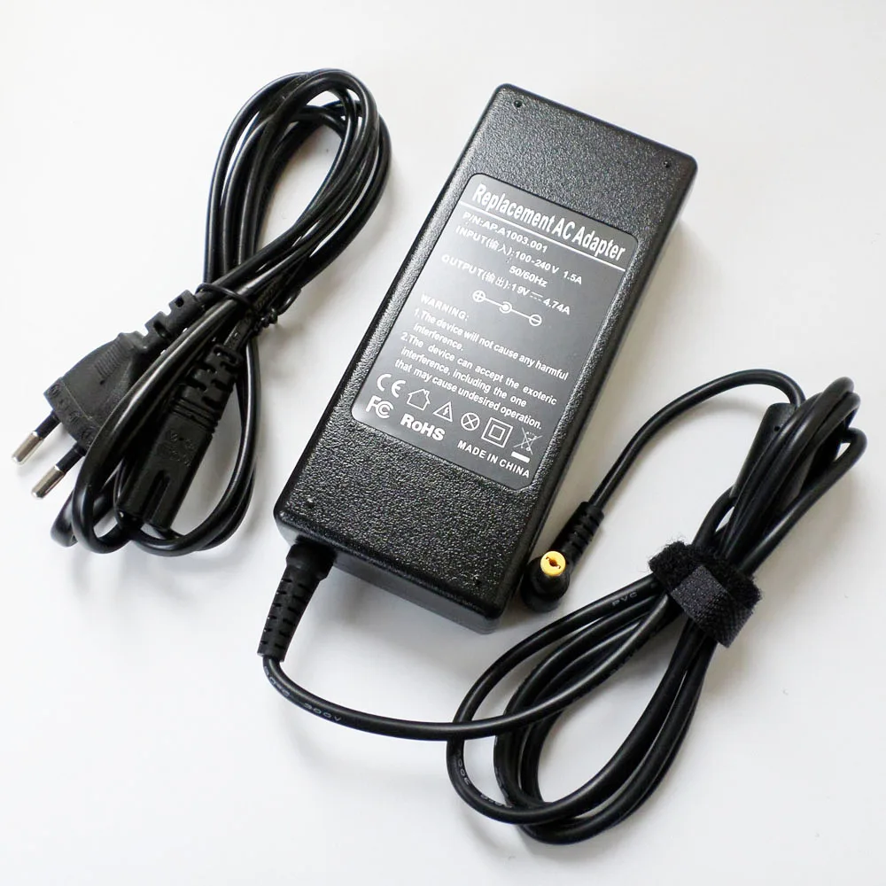 

Новинка, адаптер переменного тока 19 в, а, 90 Вт, зарядное устройство для аккумулятора, шнур питания для Acer Aspire V5-123 V3-571G V3-771G Z3-613