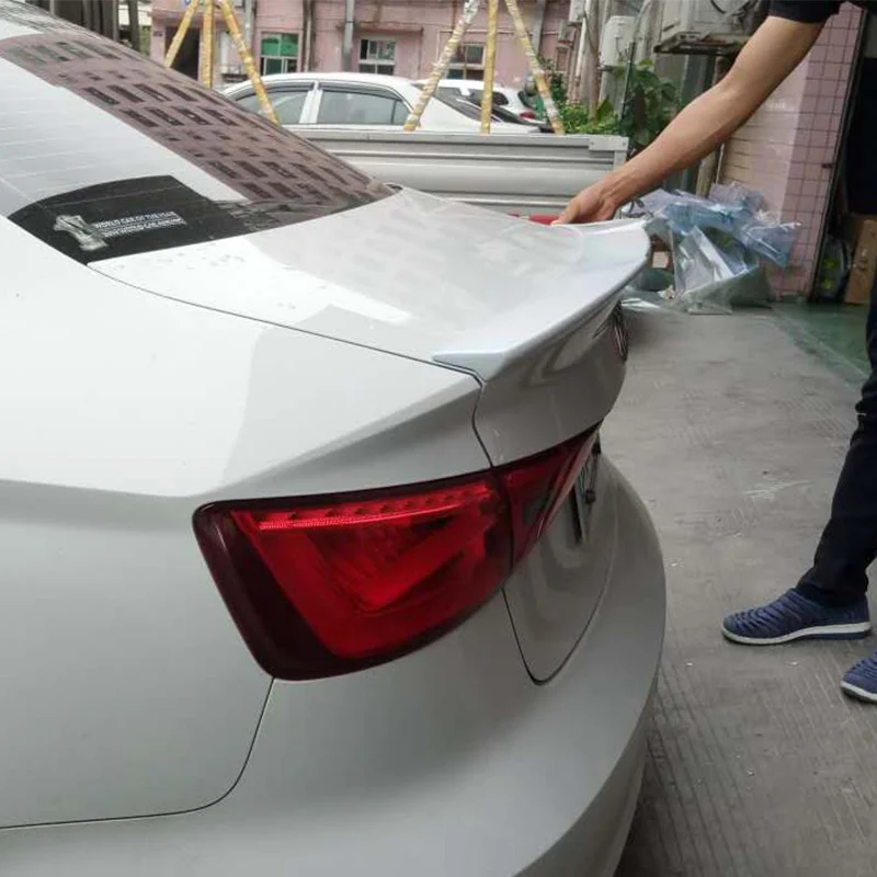 S3 A3 S lline модифицированный стиль M4 Стекловолоконный задний багажник спойлер