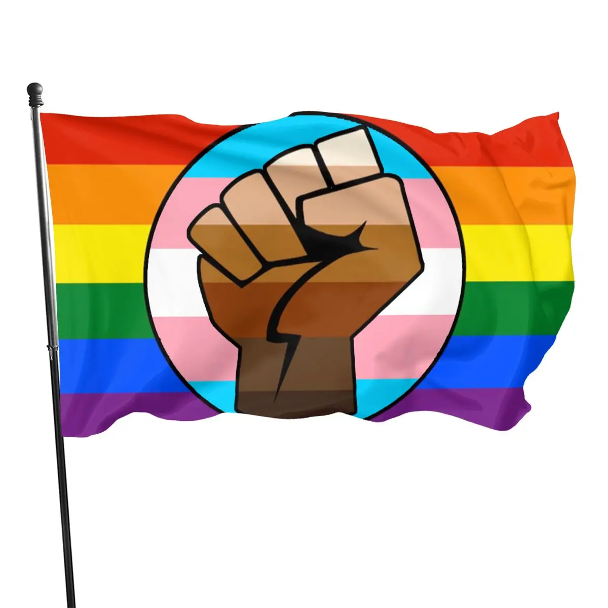 

LGBTQIA LGBT Rainbow Gay Leather Pride Flag 90x150cm