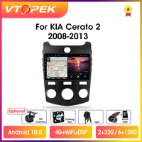vtopek 9 4g carplay 2din android 10 0 car radio multimedia video player navigation gps for kia cerato 2 td 2008 2013 head unit