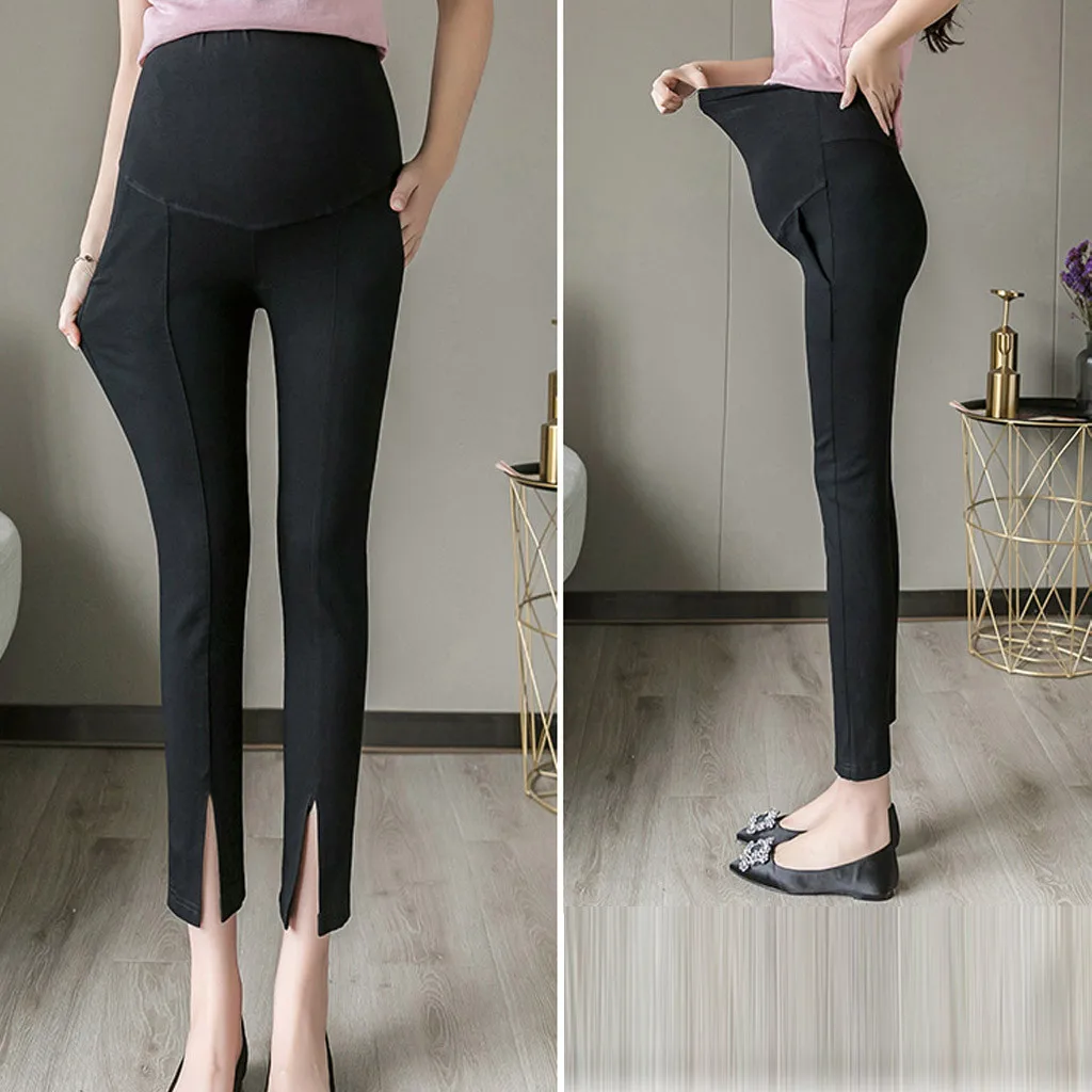 Женские брюки для беременных SAGACE черные облегающие эластичные Леггинсы | Мать и