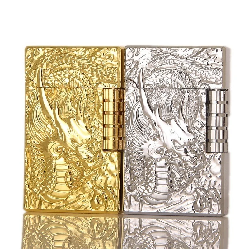 

Carved Dragon Side Grinding Wheel Open Flame Lighter Regalos Para Hombre Originales Briquets Et Accessoires Fumeurs Gift for Men