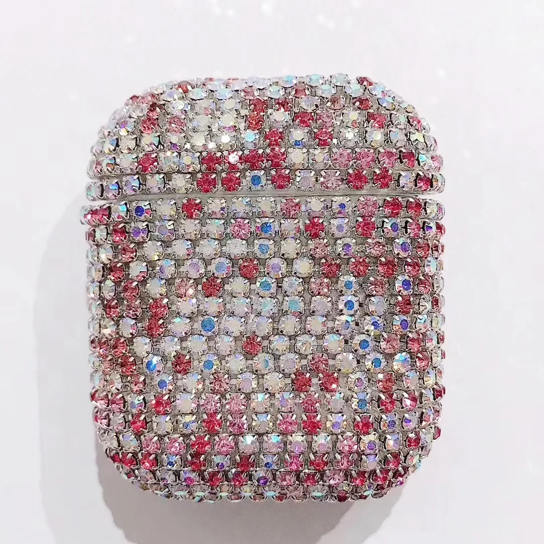 Роскошный блестящий декоративный чехол с бриллиантами для Apple AirPods аксессуары