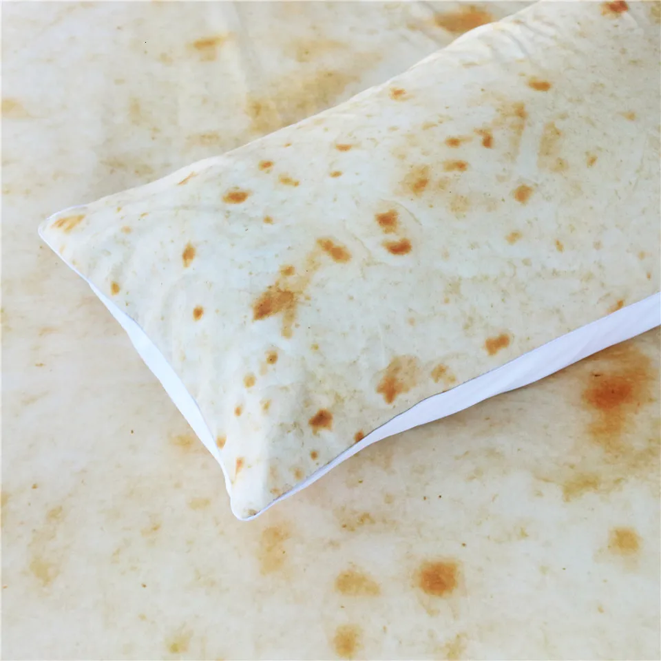 Постельные принадлежности Outlet Burrito, Комплект постельного белья, простая, кукурузная, тортилья, текстура, покрывало на кровать, еда, 3D, забавное одеяло, покрывало, набор, королева, покрывала, хит