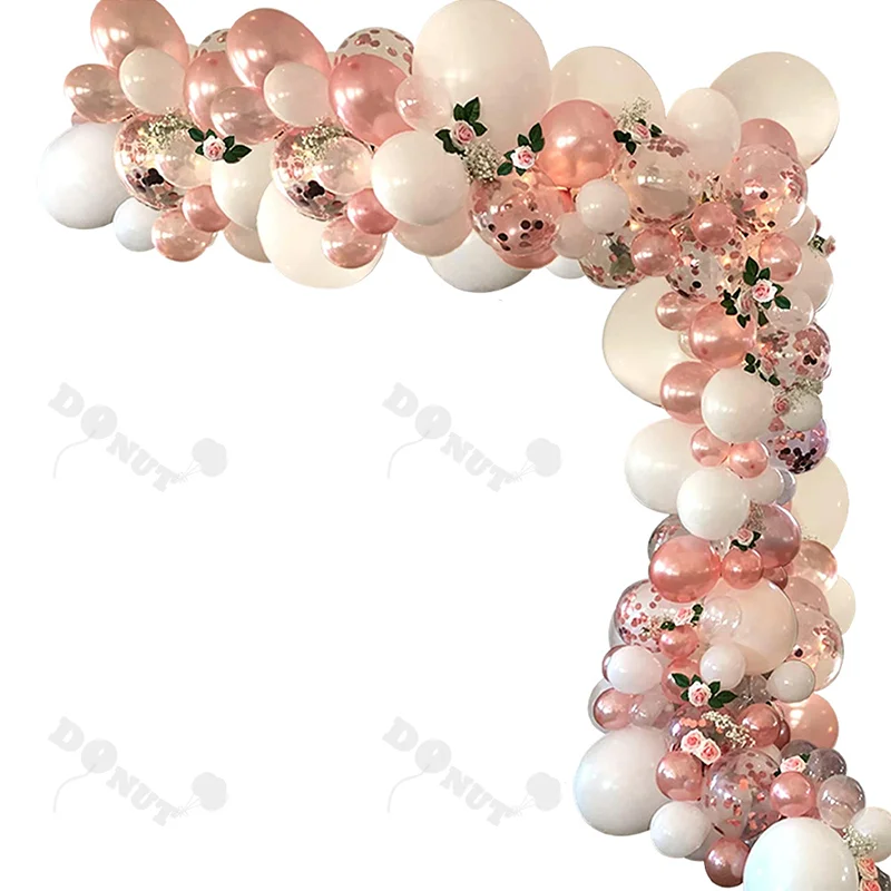 

2021 New Rose Gold Balloon Chain Kit Birthday Atmosphere Set Package Party Wedding Holiday Supplies wedding decoration