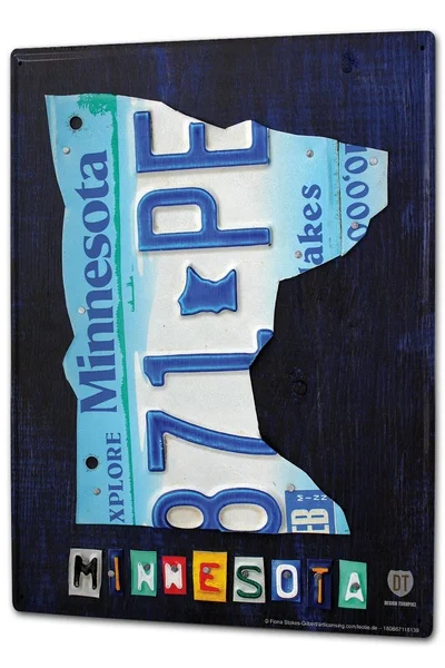 

Tin Sign Globetrotter Minnesota