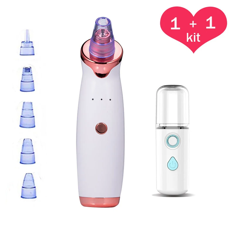 

Vacuum Blackhead Remover Face Deep Nose Cleaner T Zone Pore Acne Pimple Removal Suction Facial Diamond Beauty Clean Skin Tool