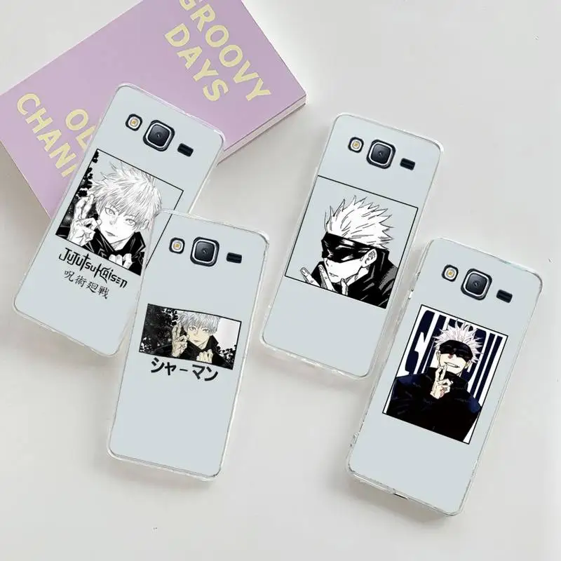

Jujutsu Kaisen Gojo Satoru Phone Case Transparent For Samsung Galaxy A S 8 9 10 12 20 21 40 50 52 51 70 71 2019 fe 5g ultra plus
