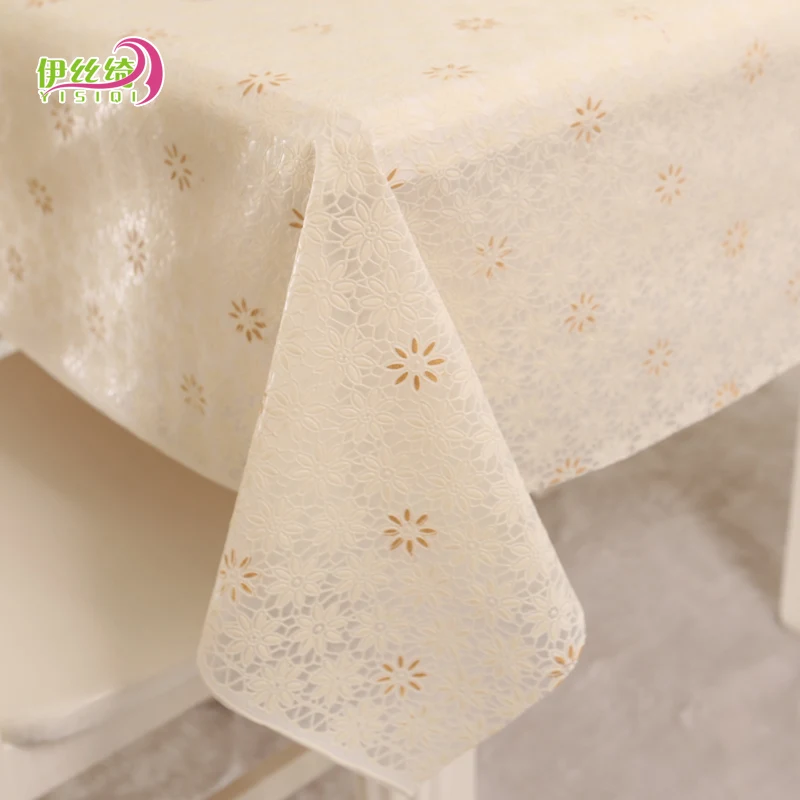 Прямоугольная настольная скатерть из ПВХ в пасторальном стиле пластиковая с