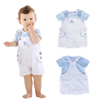 2021 baby boy summer suit spanish infant newborn clothes set toddler topsjumpsuit outfits cute toddler boys cotton clothing set
