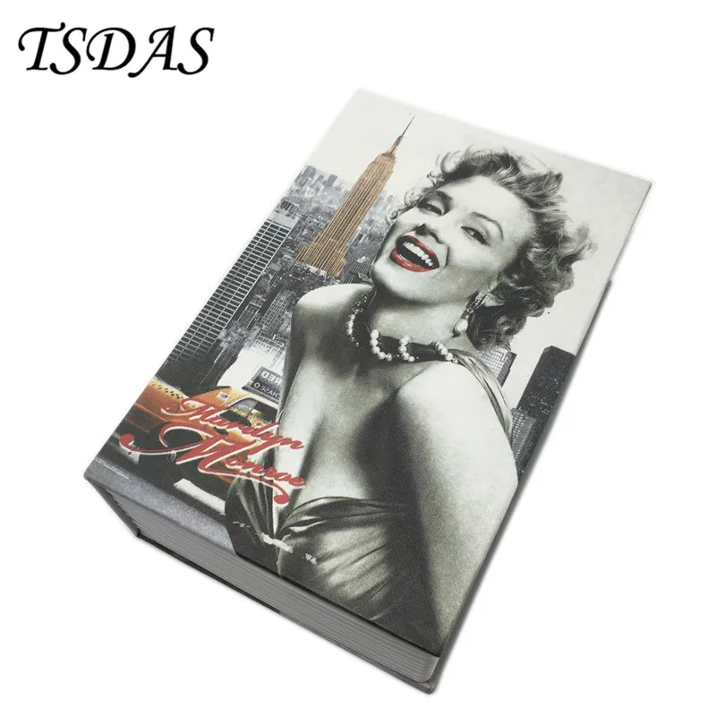 Декорации секретная книга Копилка Скрытая безопасность Сейф замок наличные