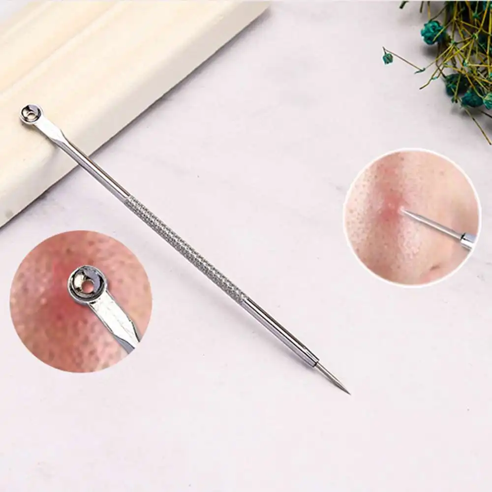

Blackhead Remover Comedone Extractor Kit for Quick And Easy Removal of Pimples Whitehead Pimple Spot Comedone Acne Extractor