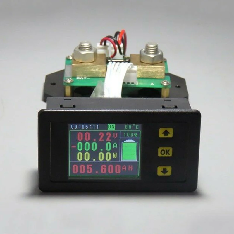 

VA7550S 0-120V 1-500A DC Digital Multimeter Voltage Tester Amps Power Coulomb Capacity Time Multifunctional Bidirectional Meter