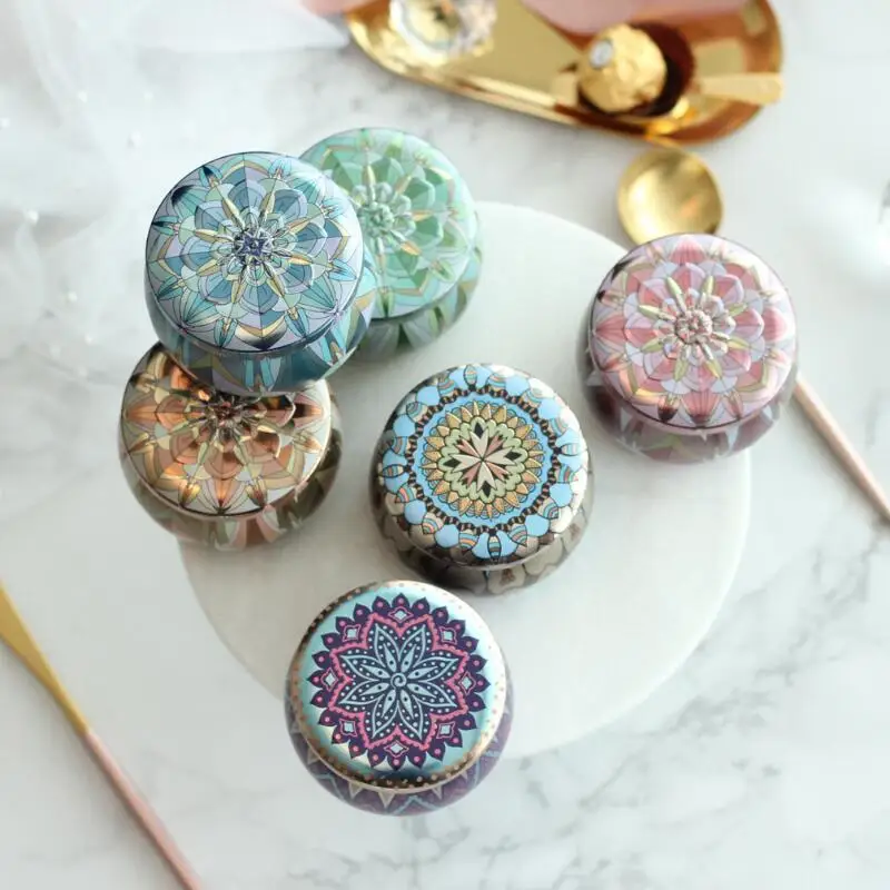 10 шт. цветная мини жестяная подарочная коробка для чая конфет хранения свадебных