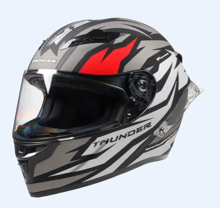 Новый Полнолицевой мотоциклетный шлем для мотокросса с радужным козырьком Casco De