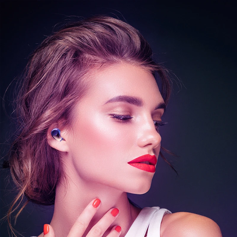 

Wireless Earphones Bluetooth 5.0 Mini Earbuds Stereo Bass LED Power Display Noise Cancelling Sports Waterproof Earbud In Ear