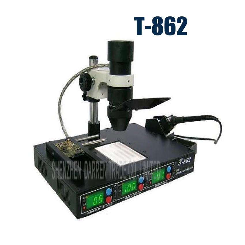 1 шт. высокое качество T862 IRDA инфракрасный BGA SMD паяльная станция T 862 ремонтная