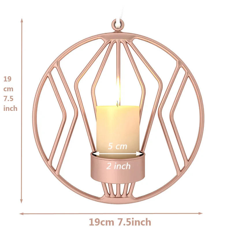 Металлические настенные подсвечники железные Подсвечники Tealight Gold Bar вечерние