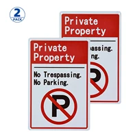 dl private property no trespassing metal sign 2 pack weatherproof easy to mount indoor outdoor use