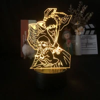 bleach japanese anime 3d night light bluetooth control for bright base directly supply dropship color changing table baby gift