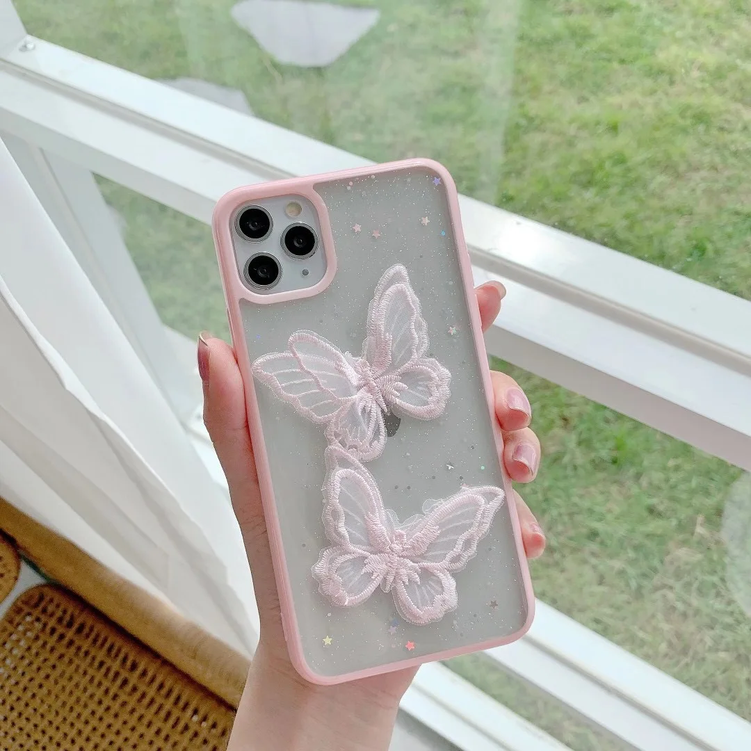 

Luxury Candy Color Bow Phone Case for iPhone11 12 Pro Max 7 8 plus X Xs max Xr 6s SE Cute Glitter Shockproof Silicon Back Cover