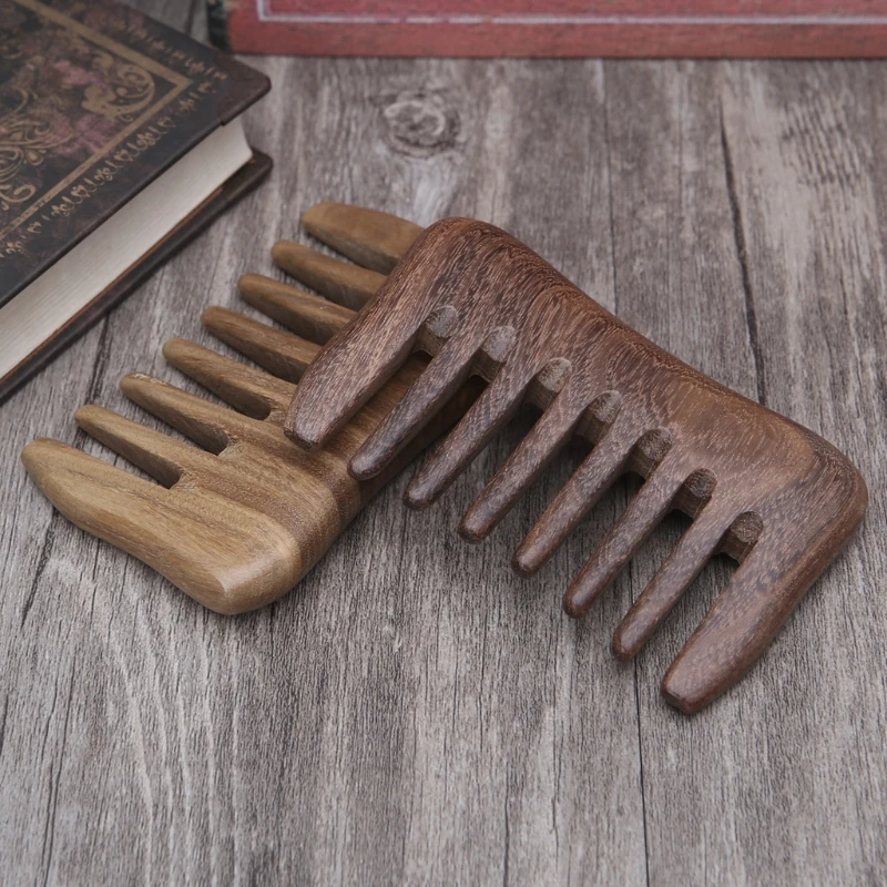 Расческа из натурального дерева деревянная расческа для волос с широкими