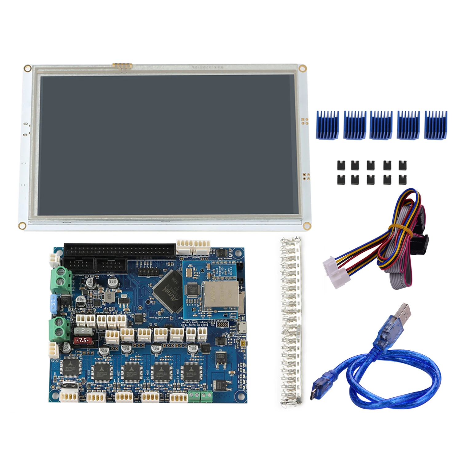 Материнская плата 32-битная для электроники детали 3D принтера клон Duet 2 Ethernet Advanced с