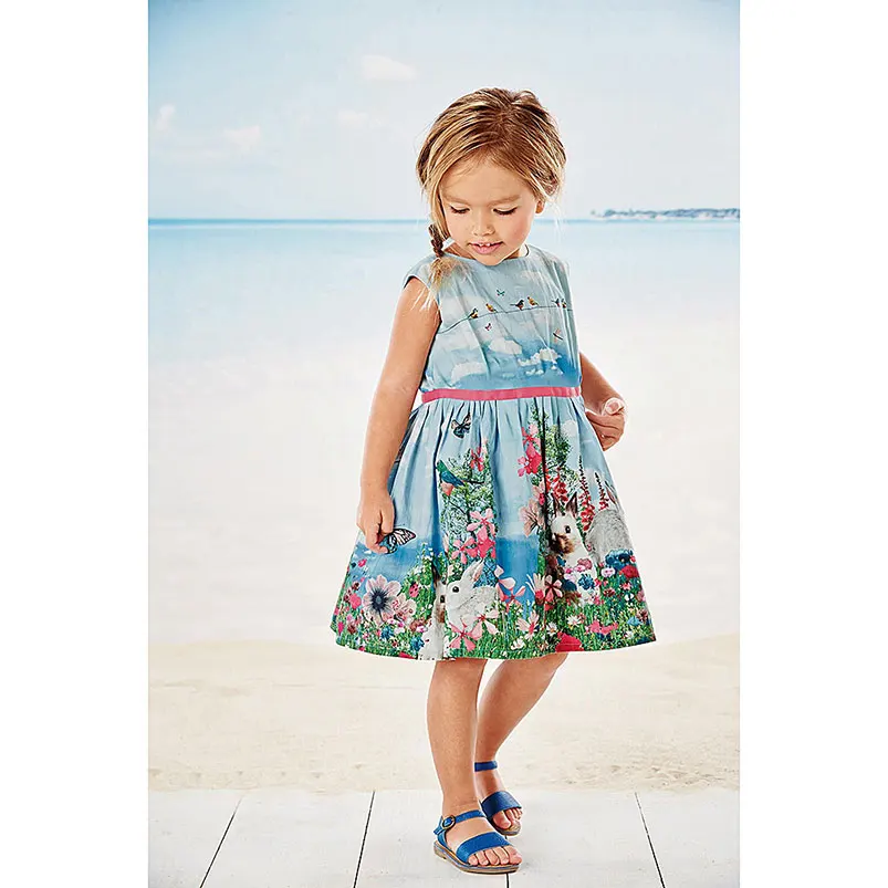Платье детское с цветочным принтом без рукавов на возраст 0-8 лет | Мобильные