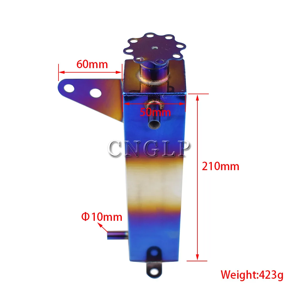 Универсальный радиатор охлаждающая жидкость обожженный синий Алюминиевый