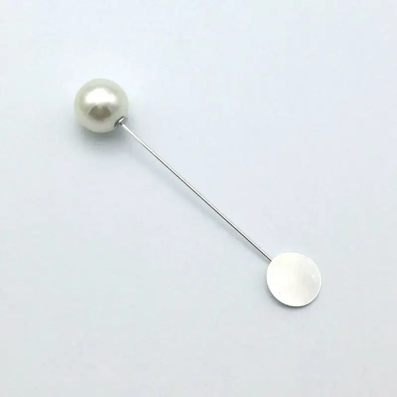 10 шт. круглый поднос лацкан палка с жемчугом брошь застежкой костюм шляпа значок