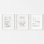 Картина на стену в виде алфавита для детской комнаты