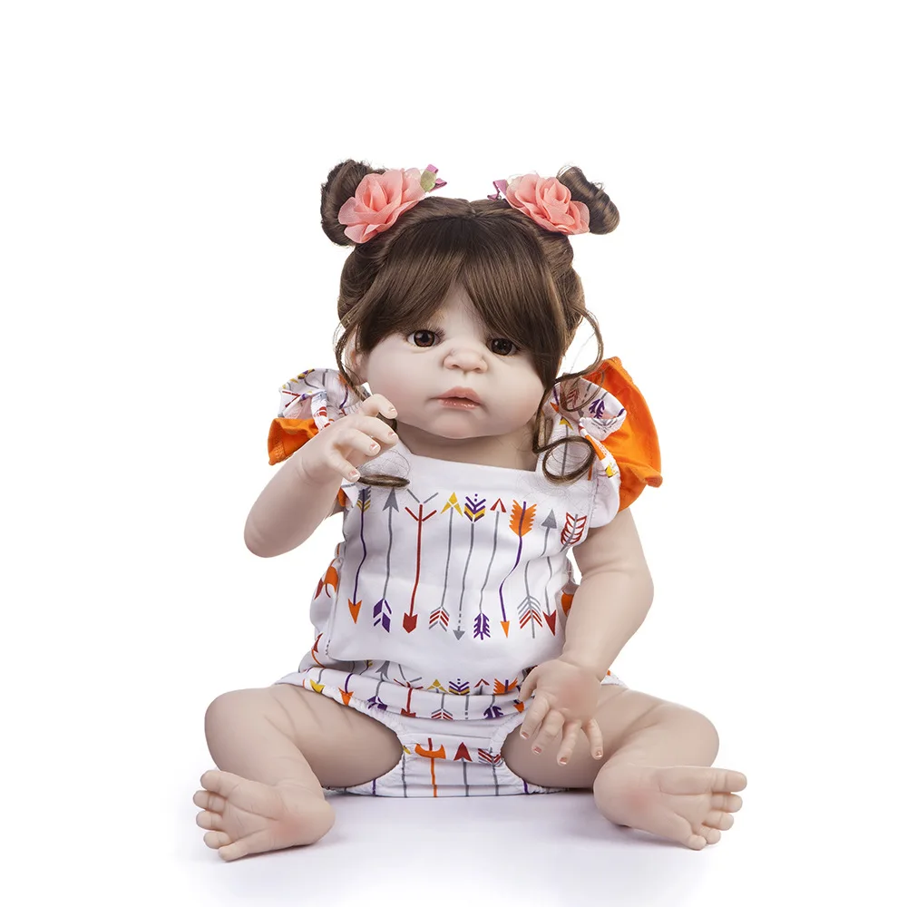 Pickwoo bebes кукла реборн 48 см 55 куклы для маленьких девочек Мягкие силиконовые Boneca