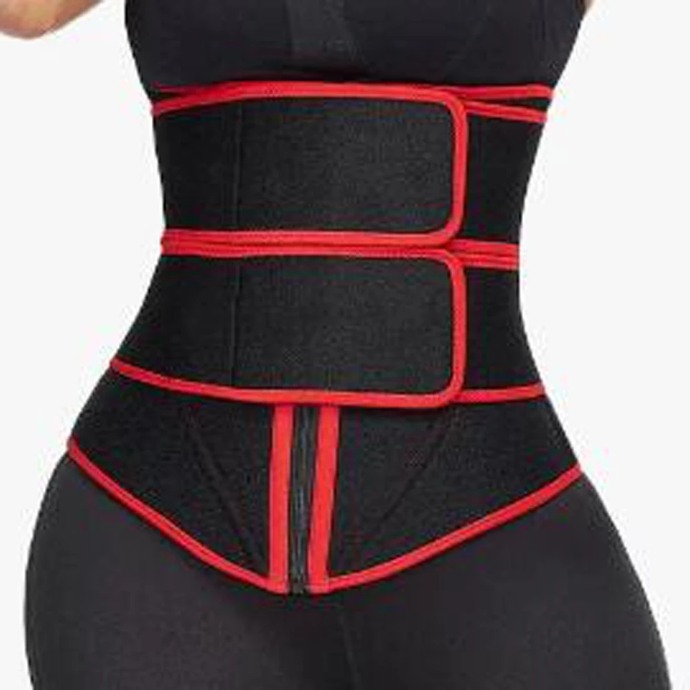 

Double Pull Neoprene Fitness Belt Waist trainer Stomach Slimming Belt Modeling Straps Corset Latex Waist Cincher Body Shaper