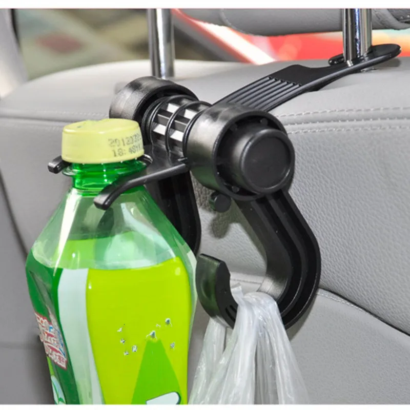 

​180 Degree Swivel Car Seat Back Hook Multi-functional Metal Auto Car Seat Headrest Hanger Bag Hook Holder for Bag Purse Bracket