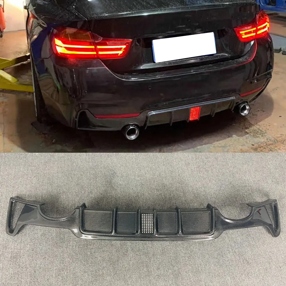 Задний диффузор-спойлер из углеродного волокна для BMW 4 серии F32 F33 F36 M Sport 2014 - 2018 MP
