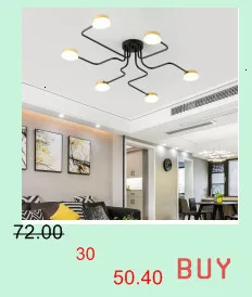 Chandelierrec чердак люстры черный/белый Железный корпус бар гостиная низкие потолки СВЕТОДИОДНЫЙ Потолок люстры светильники