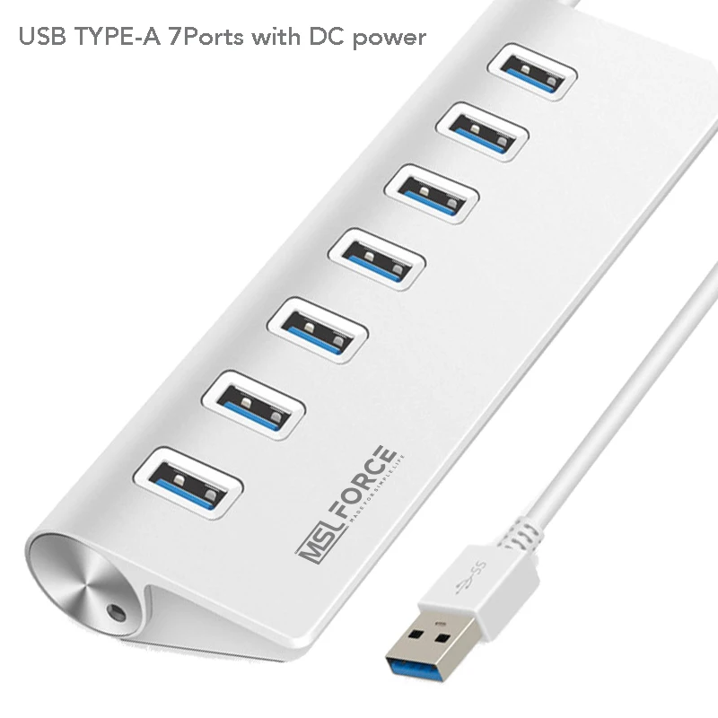 USB концентратор с 4 портами Type C на 7 портов 3 0 разветвитель адаптер для MacBook Pro iPad