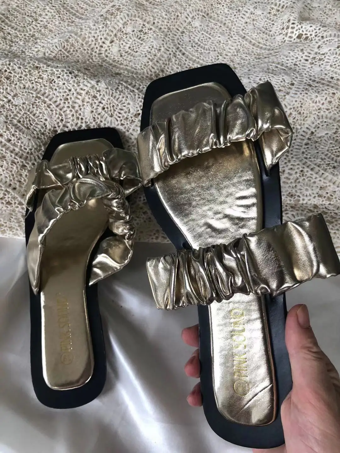 

Summer Solid Color Women's Shoes Open Toe Flat Sandals Fashion Outdoor Casual Slippers Plus Size 41