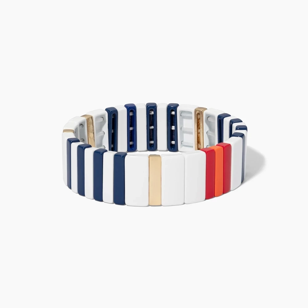 Bracelets enamel stretch bracelets for women armbandjes dames pulsera masculina TUTTI FRUTTI BRACELET GOLD HONEYCOMB beads bracelet men - Окраска металла: Bracelets