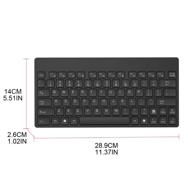 

Wireless Keyboard Mouse Silent Ultra-Thin Combo Set for Office Home Laptops PC