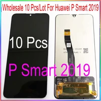 wholesale 10 pcslot for huawei p smart 2019 lcd screen display enjoy 9s with touch with frame assembly