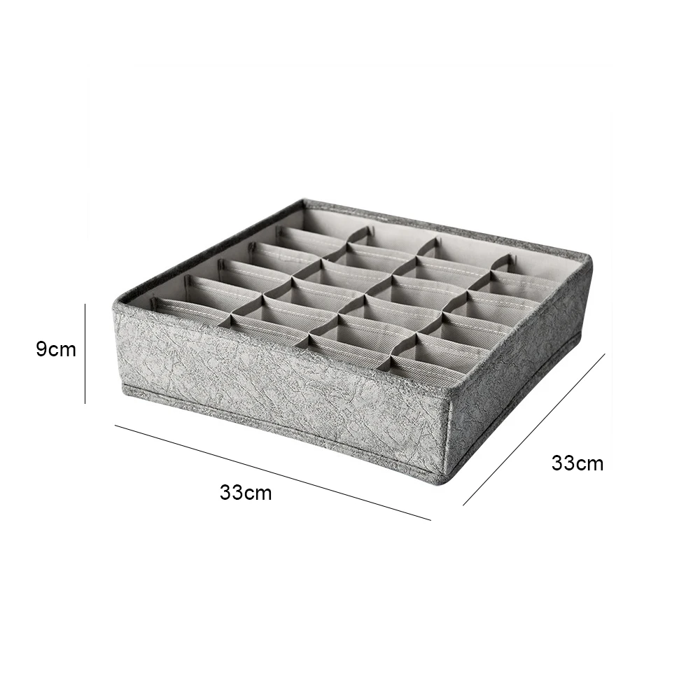 

1 Day Ship Non-woven Storage Boxes Underwear Clothes Organizer Drawer Closet Organizer For Folding Socks Shorts Bra
