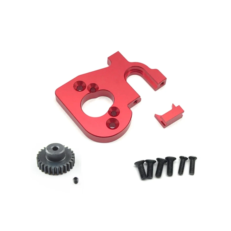 RC Car Motor Mount Holder with Gear for Wltoys 144001 124019 124018 Spare Parts Upgrade Accessories | Игрушки и хобби