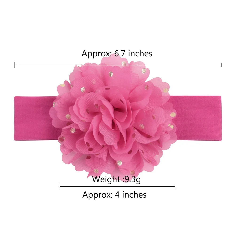1 шт. повязка на голову с цветочной лентой для маленьких девочек однотонная