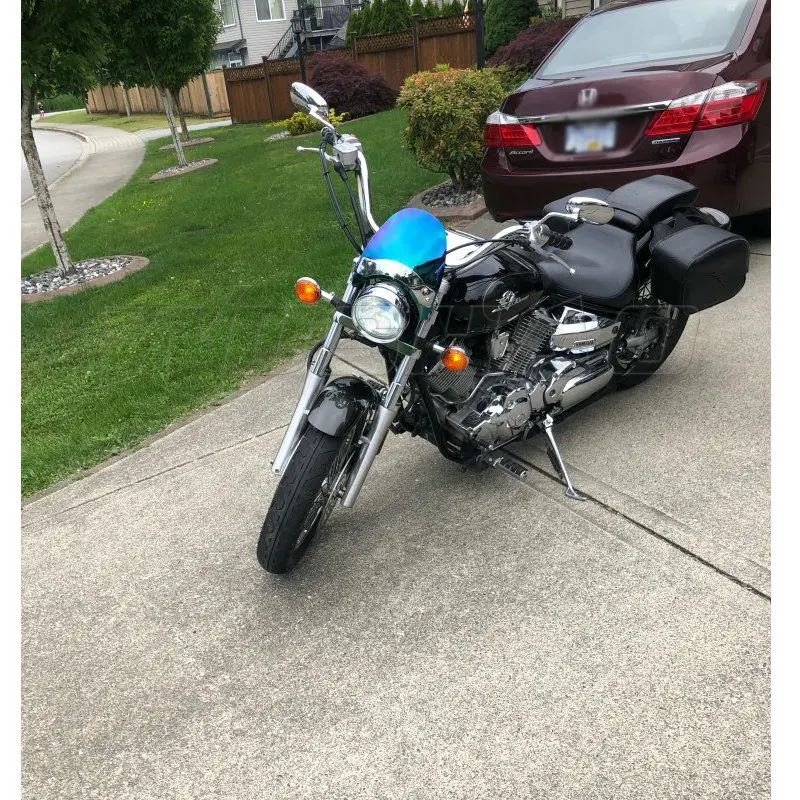 Ветровое стекло для Kawasaki Vulcan S 650 900 800 88 VN1500 EN650 VN900 VN800 Custom ABS Cafe Front Fork Screen on, выпущенное с 1987 по 2019 годы.