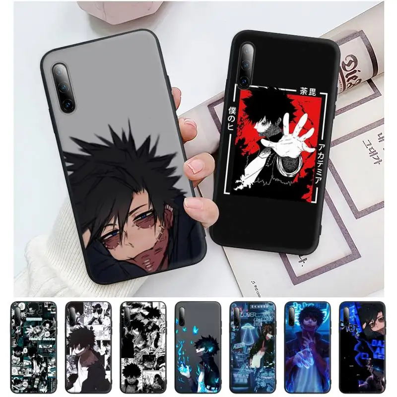 

Dabi Boku No Hero Academia Black Silicone Mobile Phone Case Cover For Redmi Note 6 8 9 10 Pro 10 9s 8t 7 5A 5 4 4x