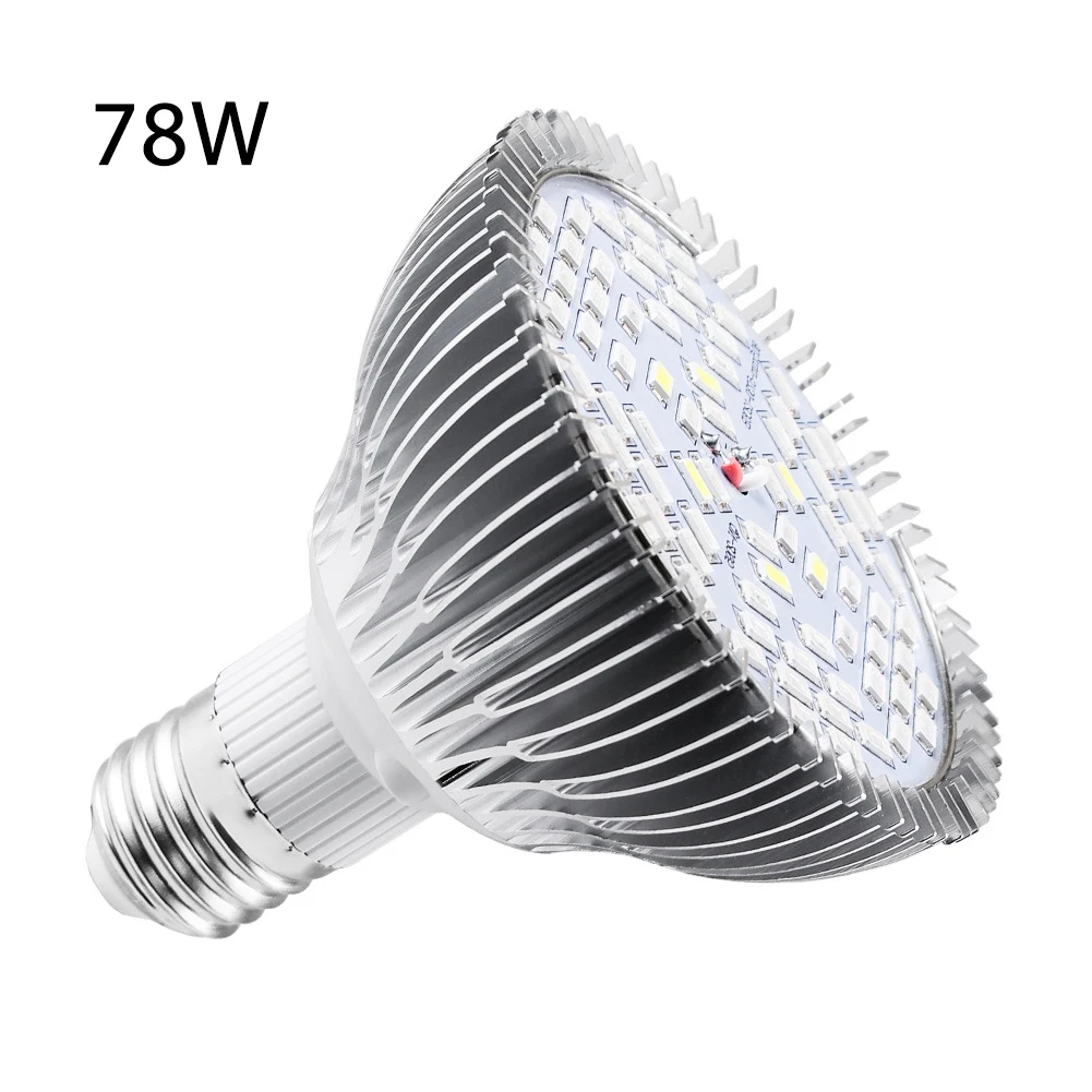 

LED Grow Light Bulb Hydroponics Full Spectrum Light Bulb Greenhouse Growth Lamp For Indoor Plants Vegetable Seedings E27 50W