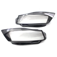 1 pair for audi a4 b8 2008 2012 car front headlight headlamp lens cover clear lampshade shell car headlight decor accessories